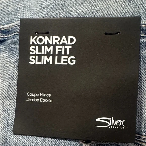 Silver Jeans Light Blue Slim Straight Men's Jeans - Picture 5 of 10